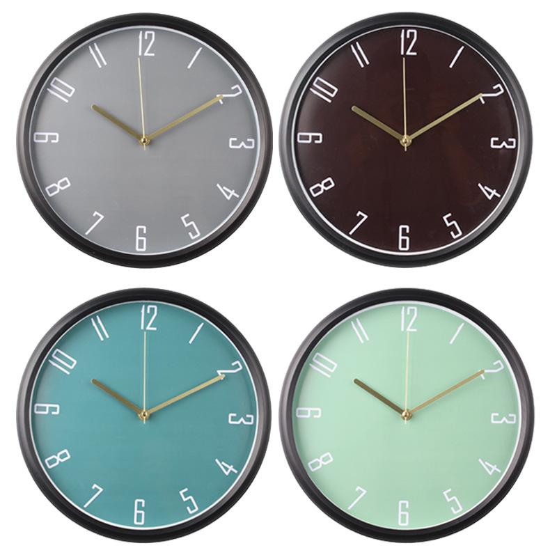 Modern, Simple, Stylish, Silent Clock with Clear Font and Accurate Travel Time, Punch-free Wall Clock, Home Quartz Clock