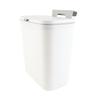 Wall Mount Trash Bin Large Capacity Hanging Small Trash Can Waste Basket with Lid for Bathroom