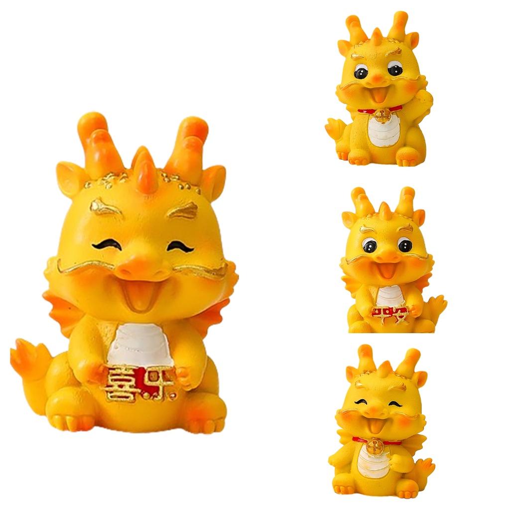 Niedliches Harz Drachen Auto Ornament für Abschluss, Einweihung und Partys