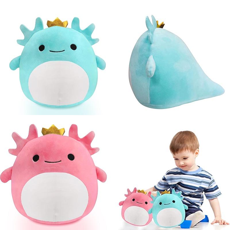Krone Axolotl Kuscheltier Spielzeug Weiche Plüschpuppe Kissen Für Kinder Sicher Bequem