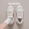 Augustine Platform Dad Shoes Women's 2025 New Summer Mesh Casual Lightweight Little White Sports Running Shoes
