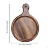 Wooden Serving Board with Handle Pizza Smooth Walnut Platter for Hosts,