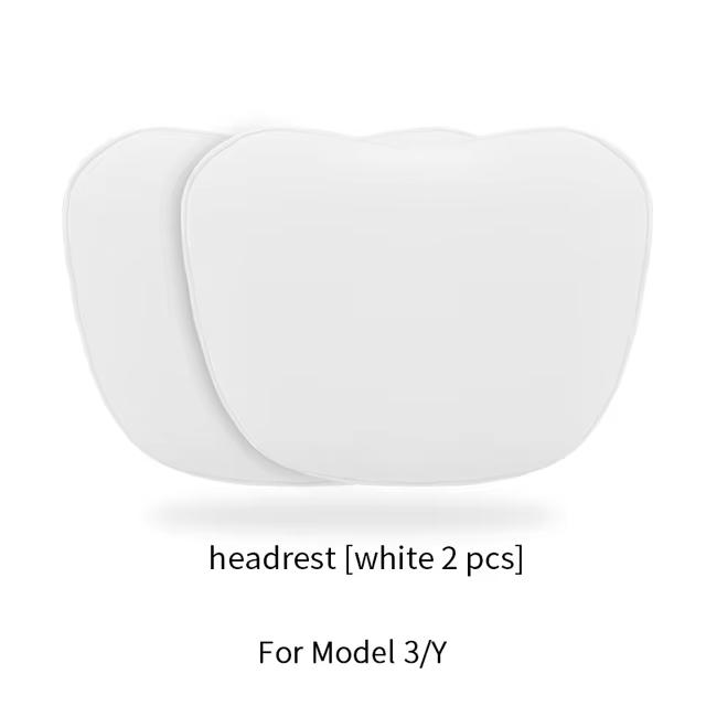 For Tesla Model 3 Y Car Neck Pillow Protective Lumbar Back Support Flocking High-Quality Headrest Lumbar Car Accessories