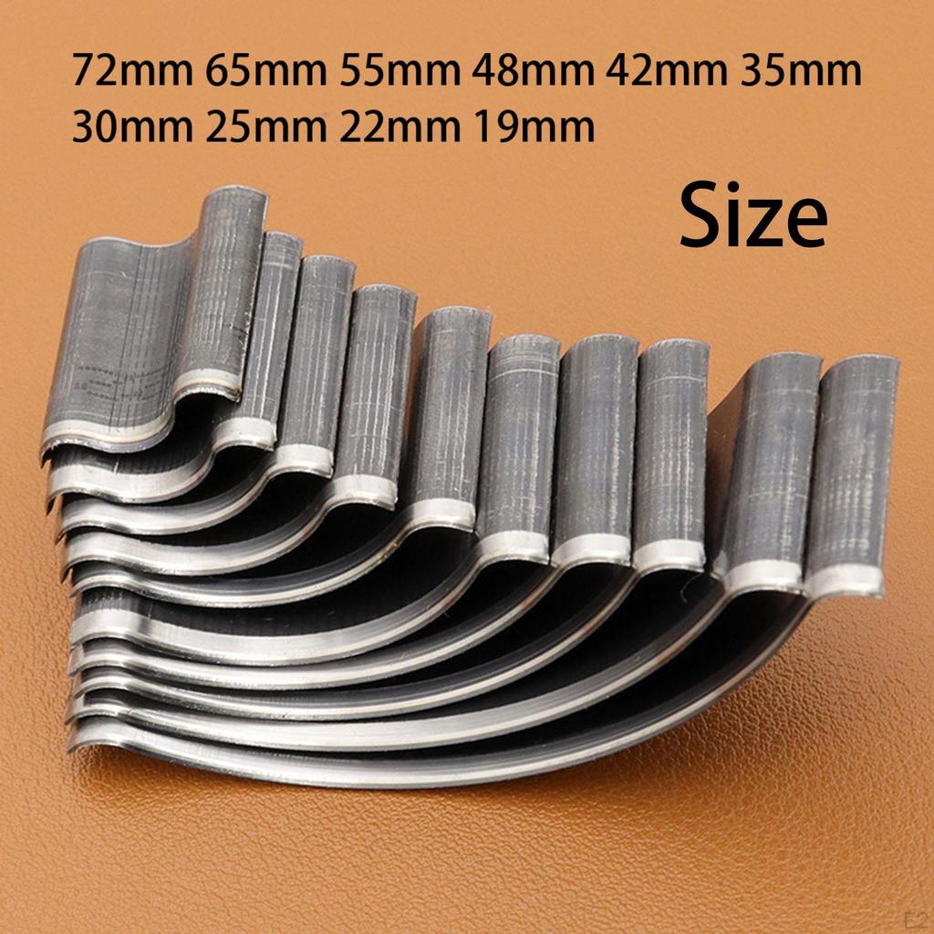10 Pieces Leather Cutting Mold Cutter Knife Dies Tool Shallow Round Punching Die