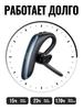 E90 Single‑Ear Bluetooth Headset, ENC Noise Cancelling Bluetooth 5.0 Earphone, 170mAh Battery Hands‑Free Headphone for Business Driving Office, Black