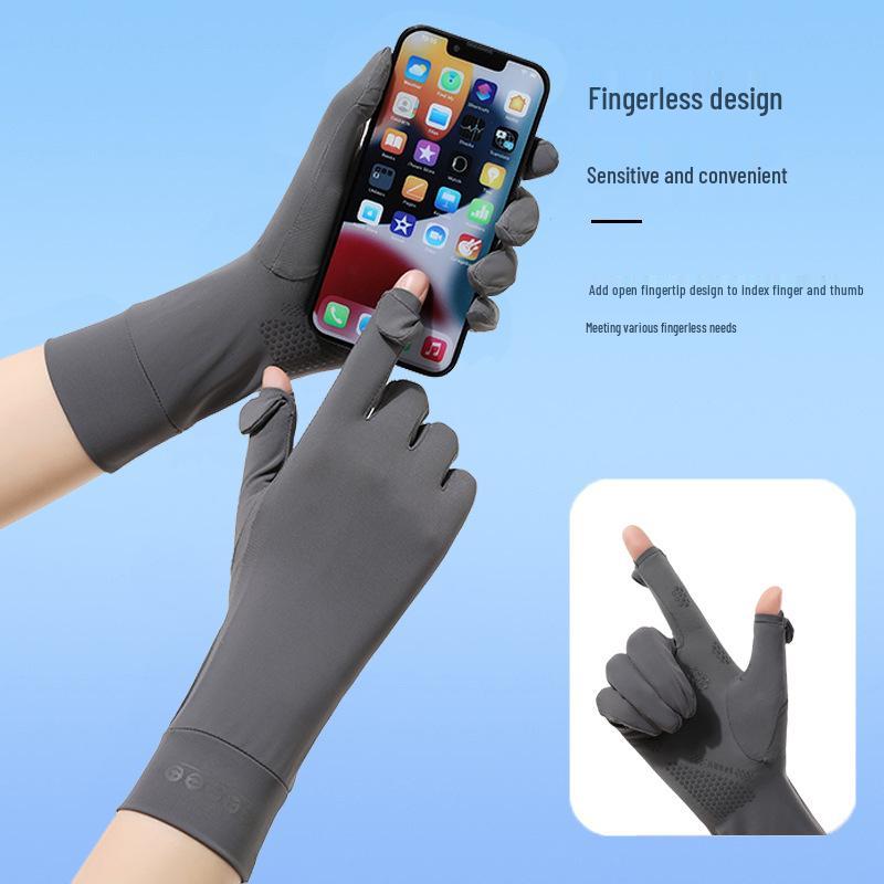 Women's Quick-Drying Sun Protection Gloves: Lightweight, UV Protection, Non-Slip for Outdoor Activities