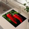 1Pcs Rubber Drying Mat With Chili Pattern For Coffee Shop Restaurant Kitchen Carpet Tableware Durable Diatom Mud Table Mat Pet Mat Coffeeware