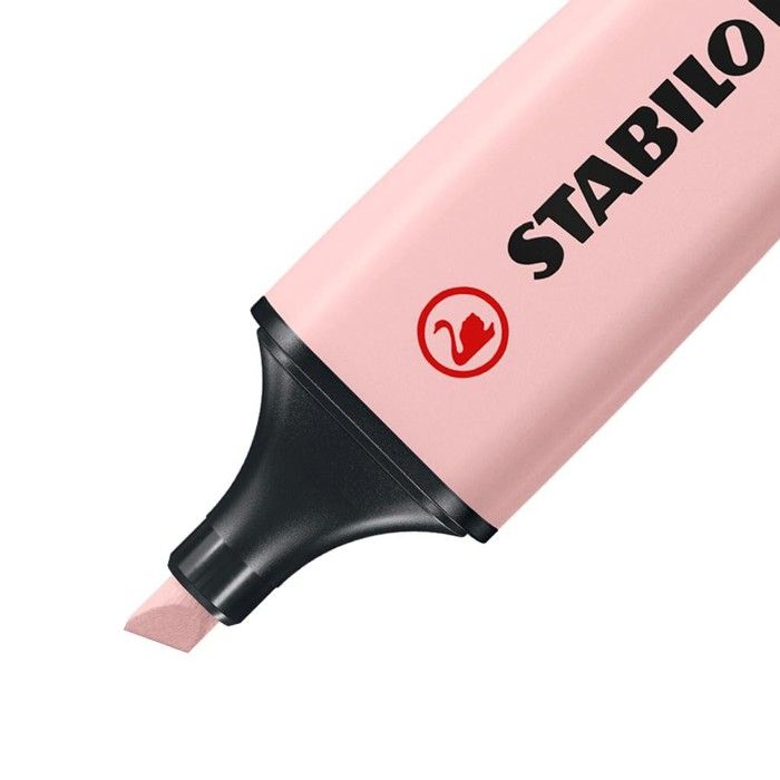 STABILO BOSS ORIGINAL NatureCOLORS - surligneur rose pivoine, pointe biseautée 2–5 mm (Wildflower Edition)