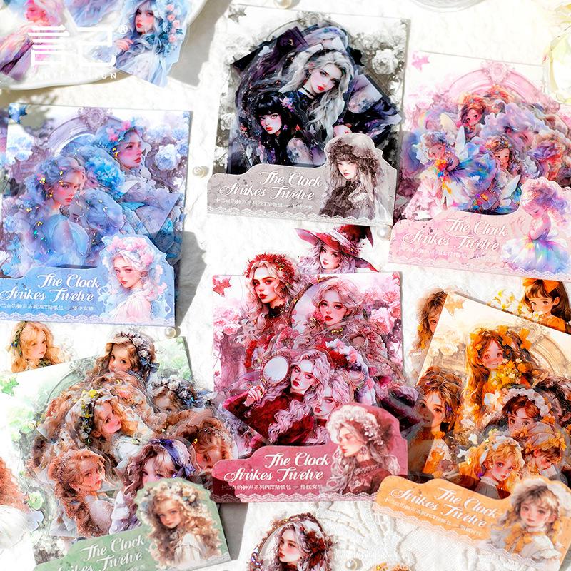 30pcs Retro Girl Angel decorative material background paper Handmade DIY scrapbook craft paper