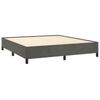 Vidaxl Bed Frame Without Mattress, Dark Gray, 160X200 Cm, Velvet