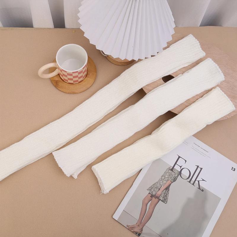 JK 70cm Leg Warmer Y2K Punk Gothic Knitted Foot Cover Crochet Socks Boot Cuffs 1Pair High Quality Foot Warmers JK Bubble Socks