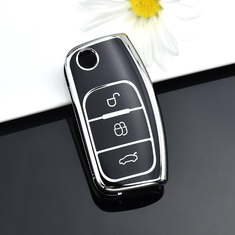 Do Forda Fiesty Focus Mondeo Falcon B-Max C-Max S-Max Eco Sport Galaxy Territory Obudowa kluczyka samochodowego bezkluczykowego Shell Fob Protector