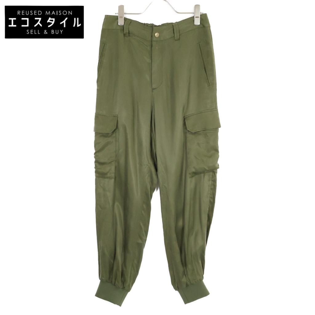 Deuxieme Classe 22-030-560-3005 Fibril Satin Cargo Pants Bottoms 36 khakiUsed