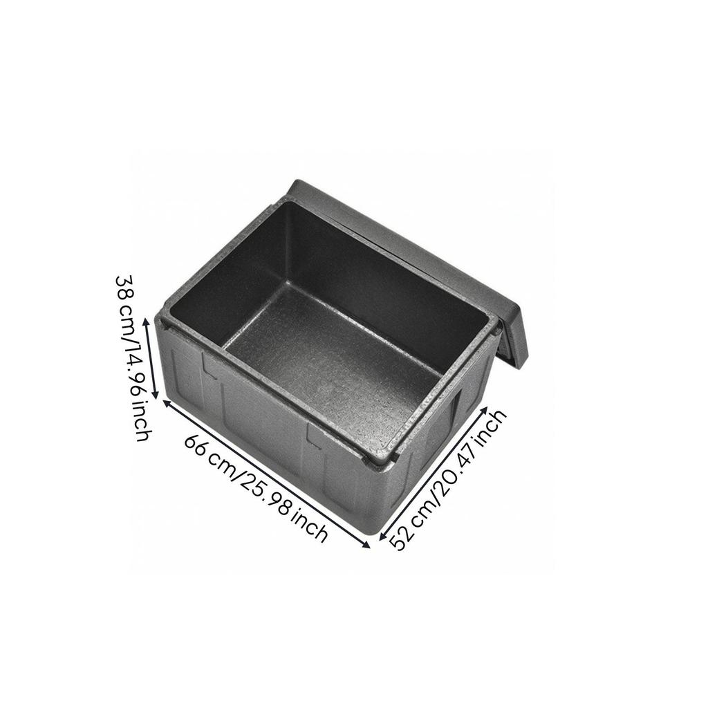 Large Capacity Insulated Food Box Portable with Hinged Lid