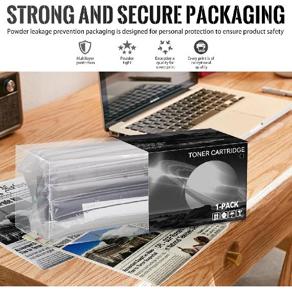 1 PK 48A|CF248A Black Toner Cartridge 2,000 Pages High-Yield Compatible 48A|CF248A, Replacement for HP M15a M15w M28a M28w M29w M30w M31w Printer