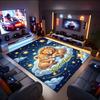 1PC Custom Name Lion Cubs Stars Theme Floor Mat Ideal for Living Room, Game Rooms, Office, Bedroom,Floor Mat Playful Design
