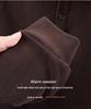 Men's Plus Velvet Thickened Hoodie with Polo Collar - Soft, Warm Autumn/Winter Style