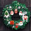 20/30pcs Mini DIY Christmas Keychains Christmas Tree Ornaments Resin Miniaturess for Craft Christmas Decor