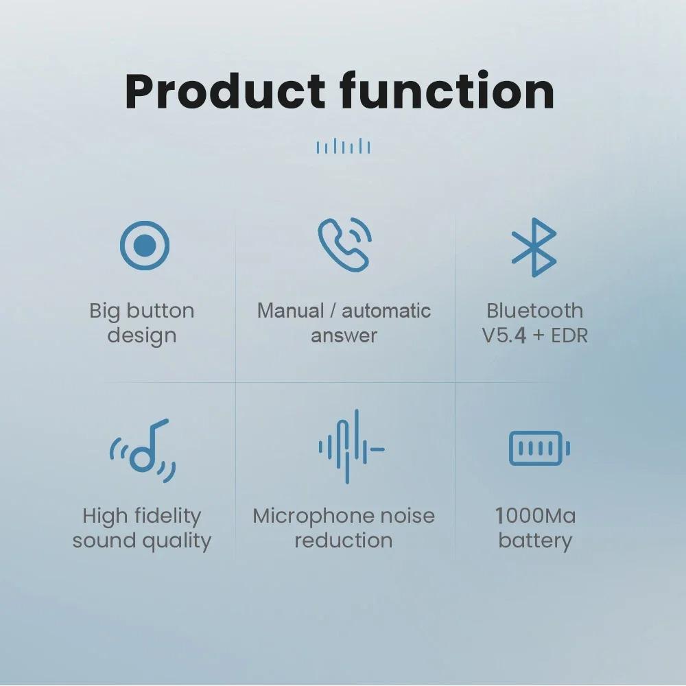 Motorcycle Helmet Bluetooth Intercom BT12B with Noise Reduction and IP65 Waterproof