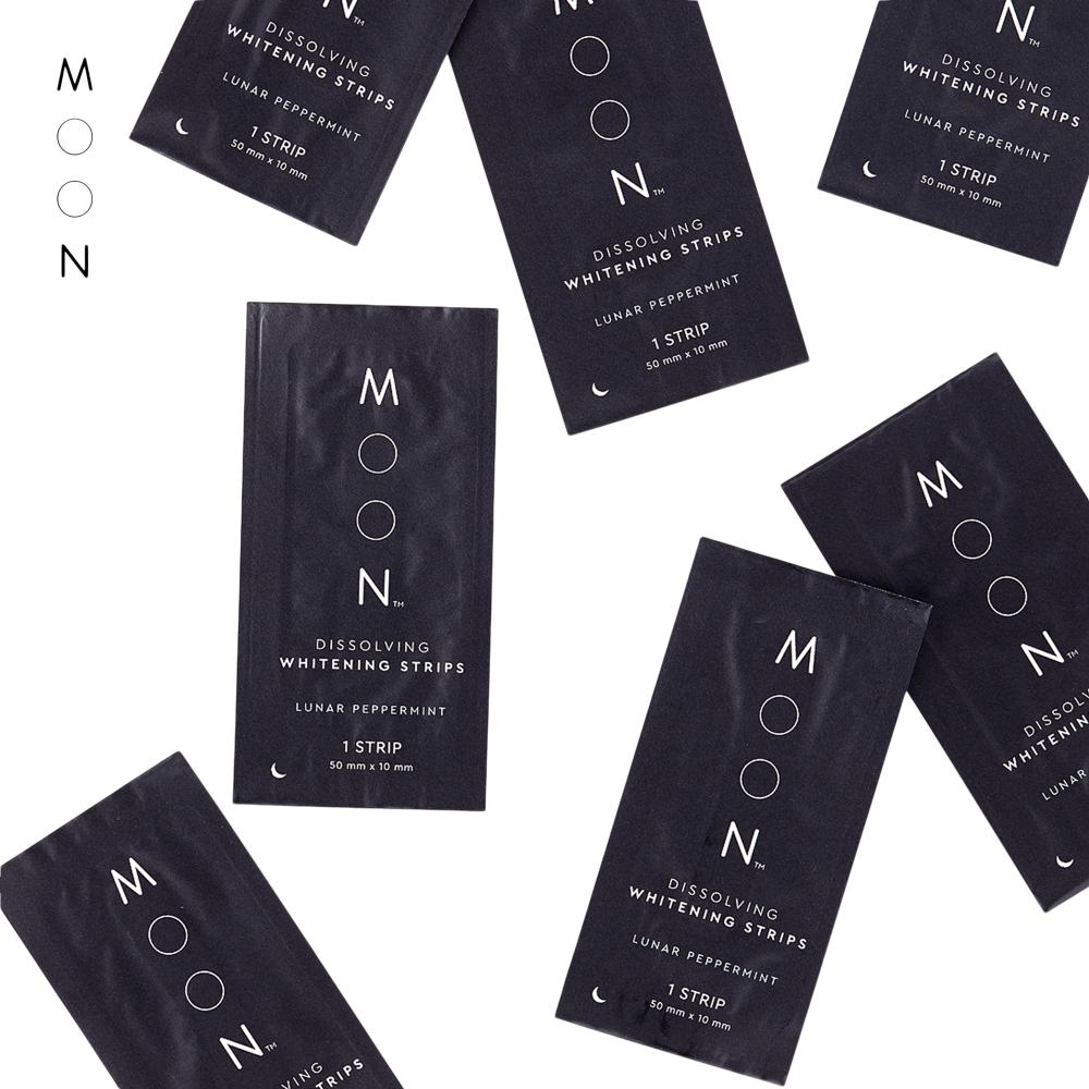 Moon Dissolving Teeth Whitening Strips   Gentle At Home Whitening 56 Ct