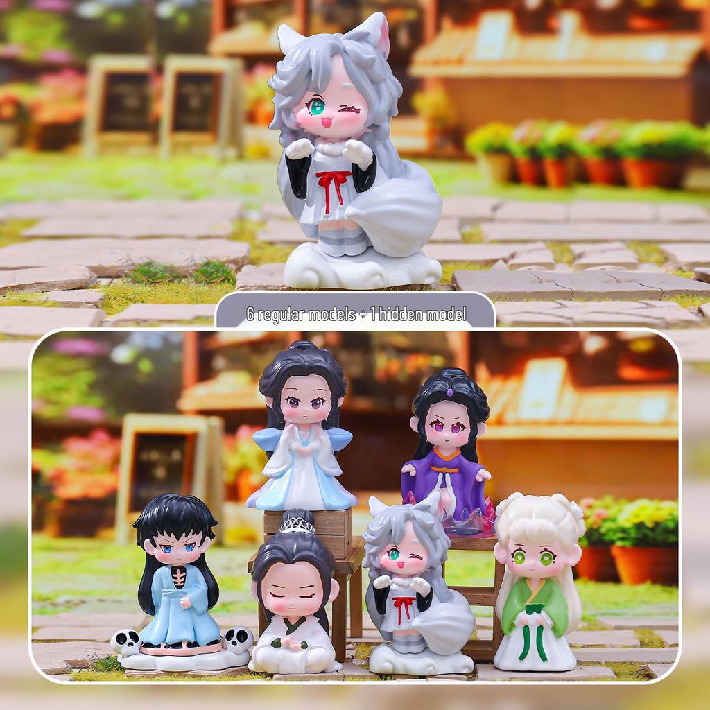 Guochao Hanfu Mädchen Figur: Frühlingsbrise Blind Box Sammlerstück – verträumte Dekoration & Geschenk