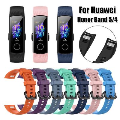 Classic Bracelet Replacement for Honor Band 5 4 Watch Band Silicone Wrist Strap
