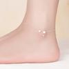 Buyee 925 Silver Simple Anklet Chain for Women Fashion Fine Jewelry Foot Legs Anklets
