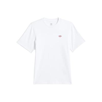 adidas Crew Neck Solid Color Casual Fashion Short Sleeve T-Shirt Unisex White
