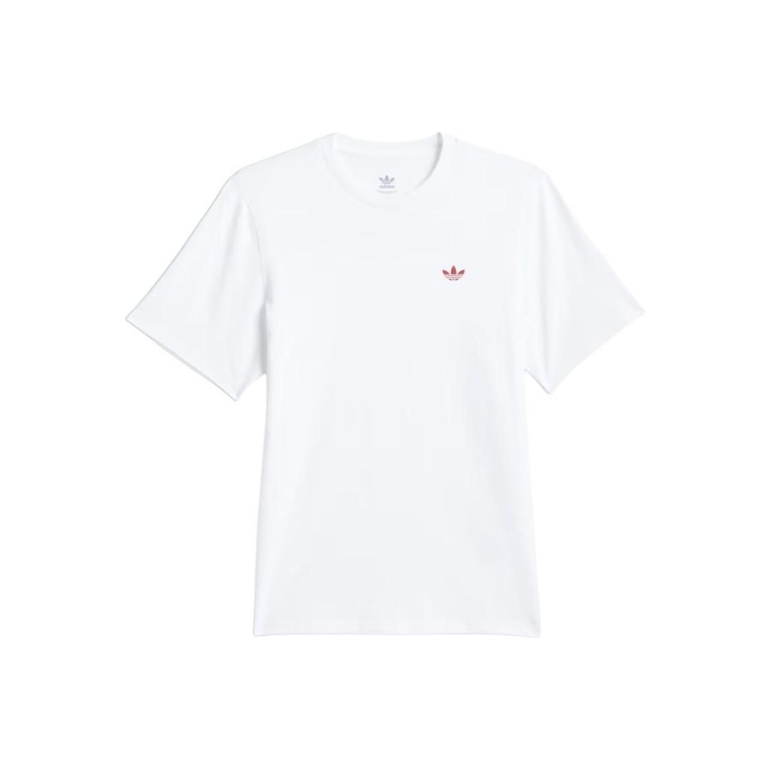 

adidas Crew Neck Solid Color Casual Fashion Short Sleeve T-Shirt Unisex White XL