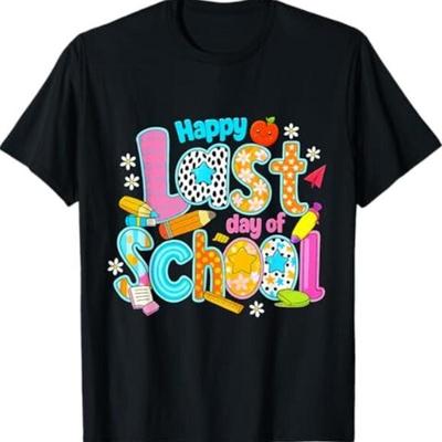 Happy Last Day Of School Graduation Teacher Student Kids T Shirt