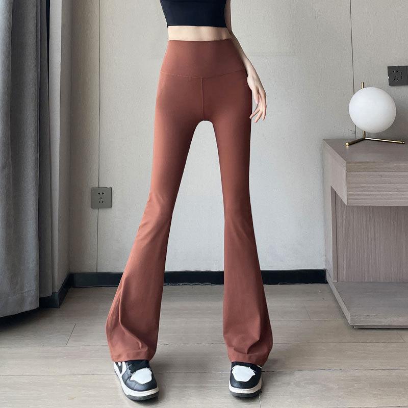 2024 Damen High-End Sommer Yoga & Laufset mit schnelltrocknenden Micro Flare Hosen