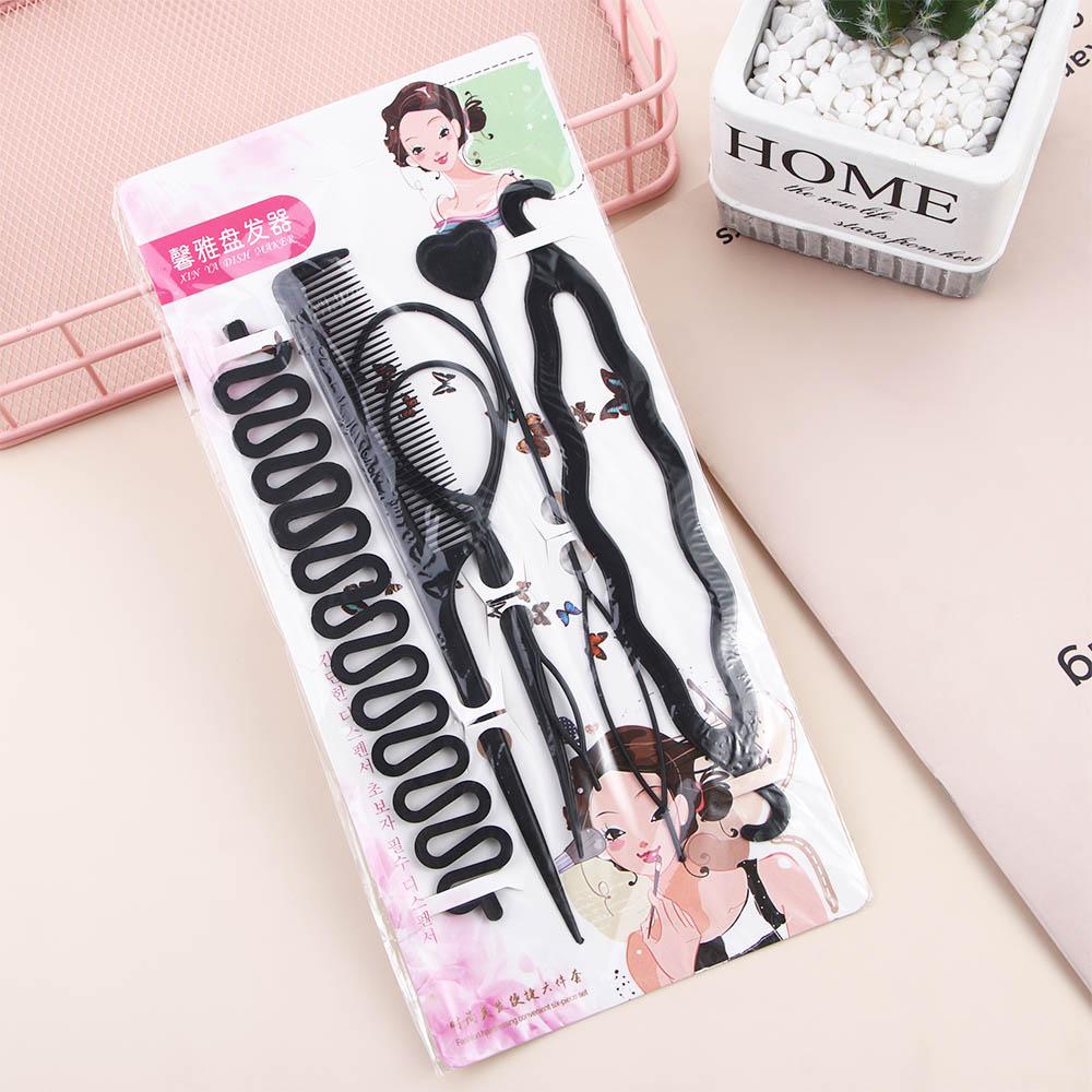 Roller Weave Hair Clip Hairstyling Tool Bun Maker Pull-through Hair Needle Hair Dispenser Hair Braider Kit Hair Braiding Tools