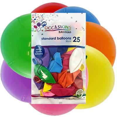 Alpen Standard Balloons 30cm (Pack of 25)