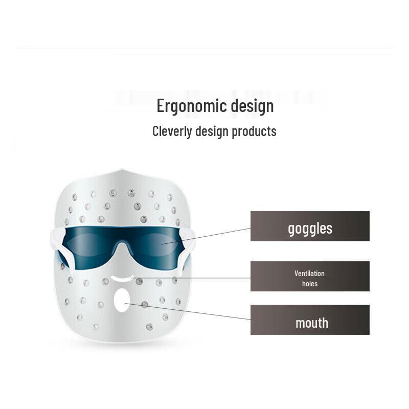 K·SKIN 3-Spectrum LED Photon Therapy Facial Mask CN Plug (adapter Included)