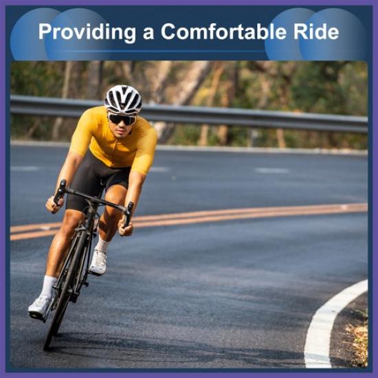 Bike Seat Post 30.4x450mm Adjustable Angle with Fixing Clip Aluminum Alloy