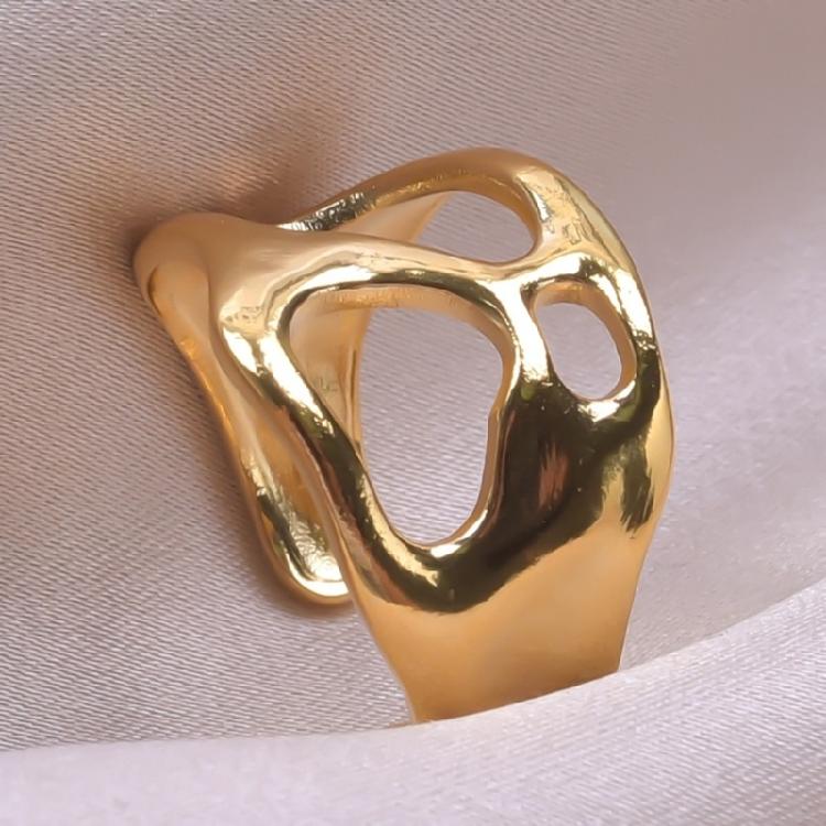 Fashionable Comfortable Rings Unique Irregular Alloy Rings Fashion Accessory Comfortable Wear Ring for Stylish Outfits