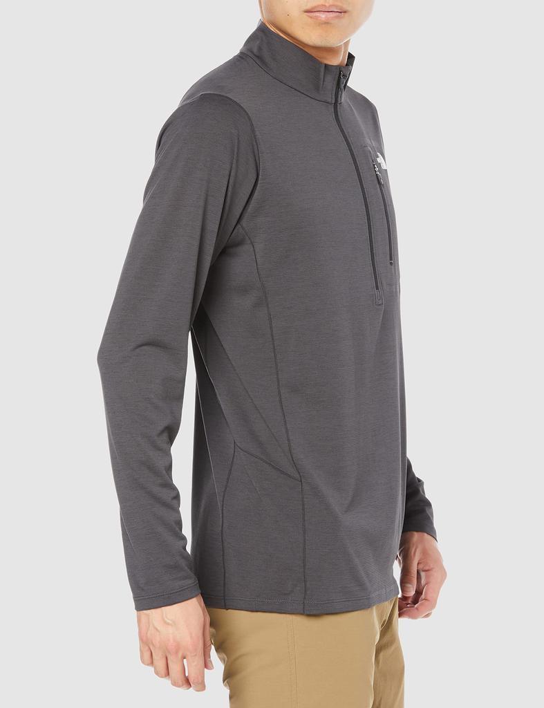 North Long Sleeve FlashDry 3D Jacket for UV Mixed Color XL [The Face] Zip-Up Men, Sweat-Wicking, Quick-Drying, Protection, Charcoal,