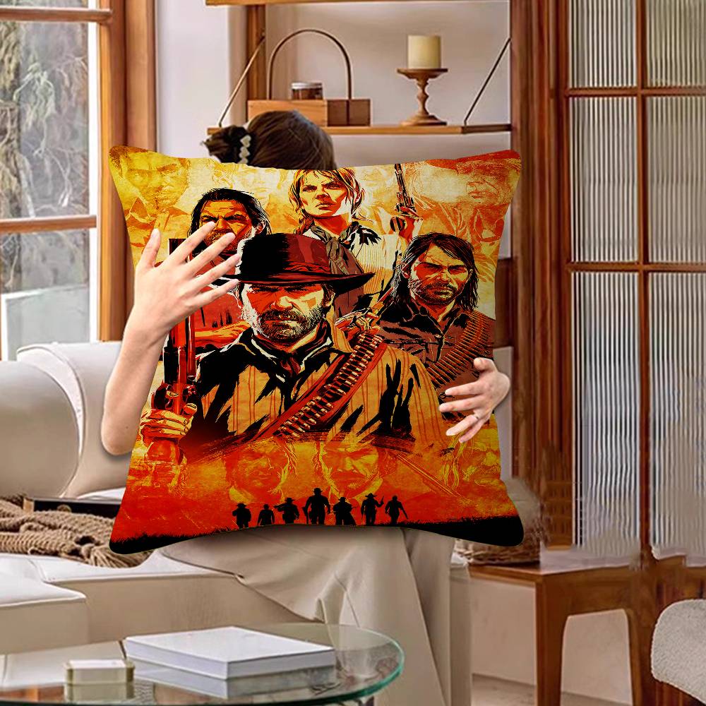 Game R-Red Dead-R-Redemptions 2 Pillow Gifts Home Office Furnishings Bedroom Sofa Car Cushion Cover Case 45x45cm