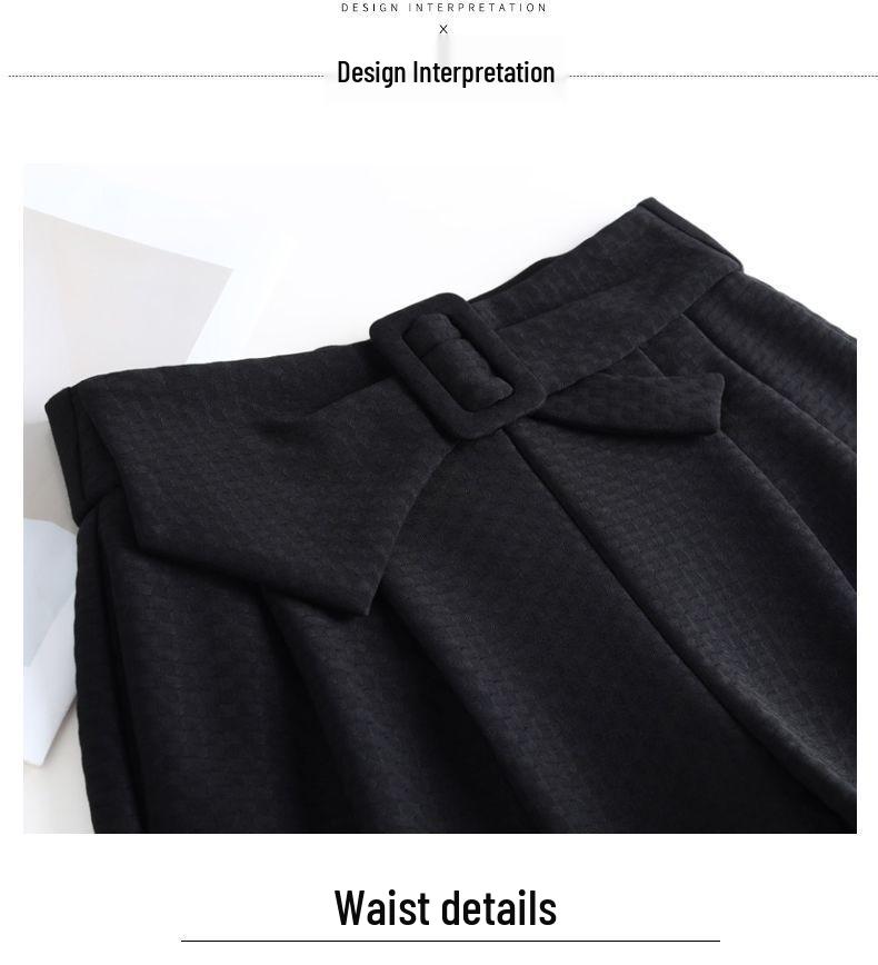 Elegant High-Waisted A-Line Bootcut Shorts with Bows for Women - Autumn/Winter 2025 Collection