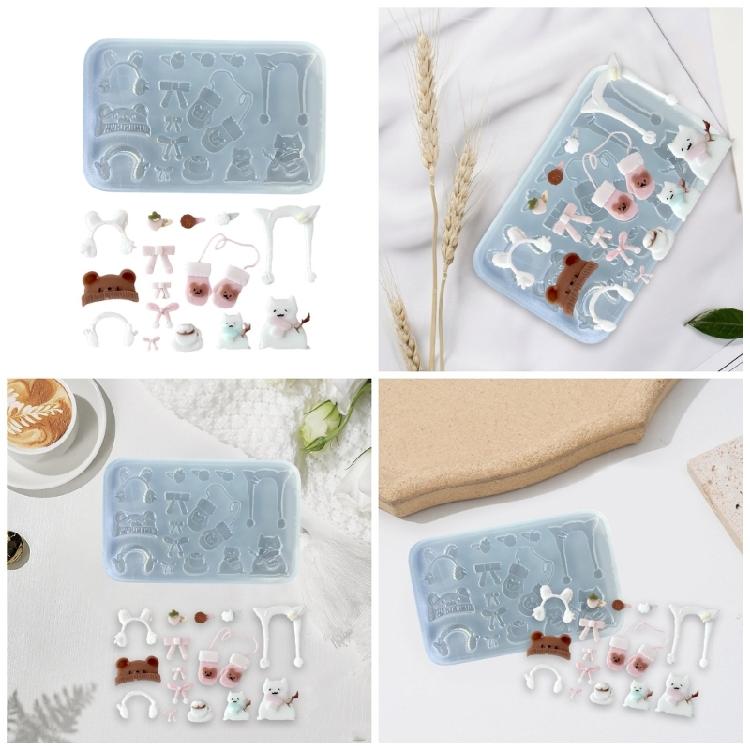 Epoxidharz Anhängerform Hitzebeständige Silikon Schmuckform Winterhandschuh Zubehör Bastelform