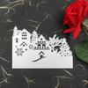 Christmas House Tree Snowman Santa Claus Cutting Die Embossing Stencil Mold for DIY Art Handcraft