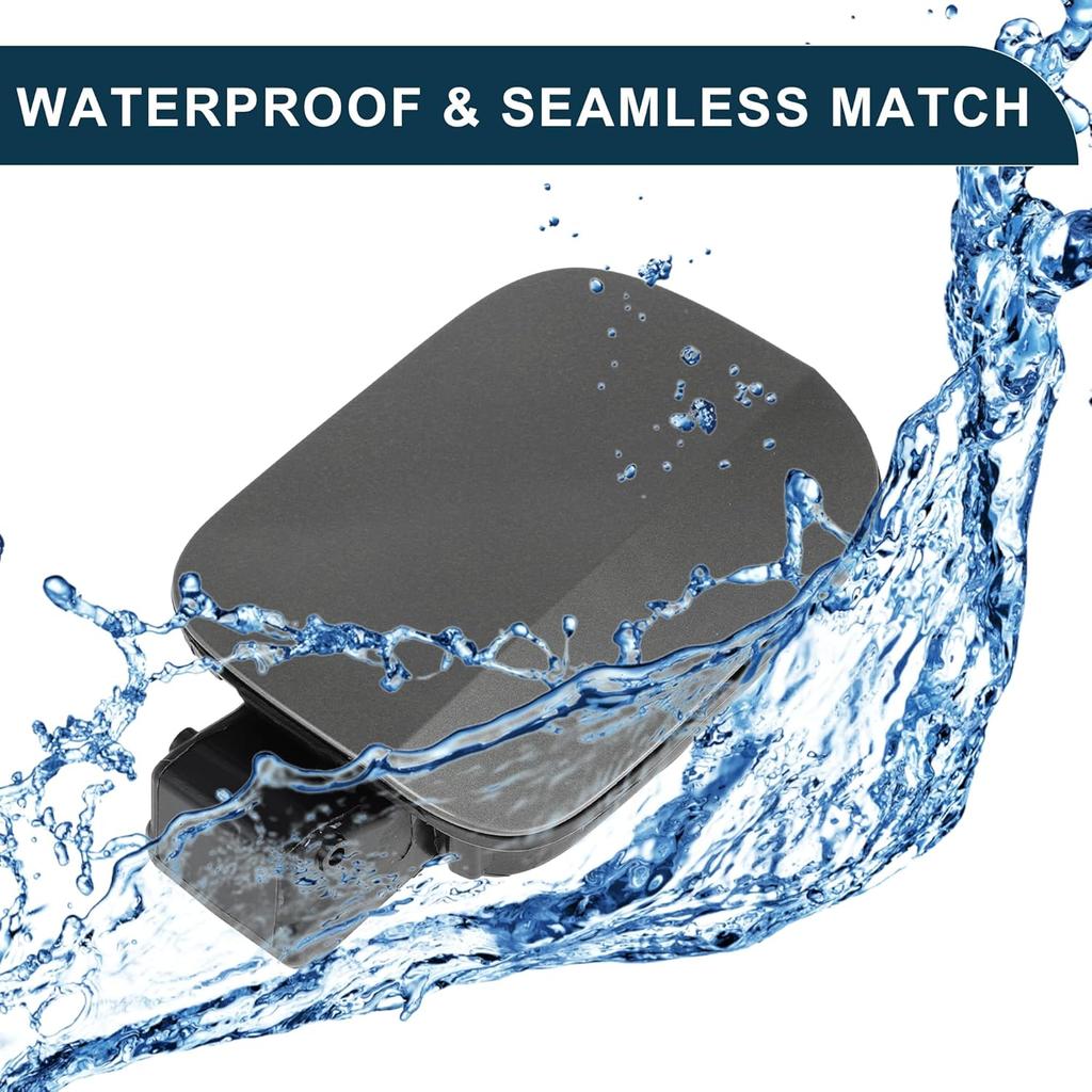 Fuel Tank Door Cap for Volkswagen Jetta 2012-2018 Fuel Filler Flap Cover Bolt Type No.16D809857 Gray ABS