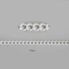 Rhodium/Gold/Aluminum Plated Necklace Chains Brass Bulk for DIY Jewelry Making Materials 4 Size For Selection