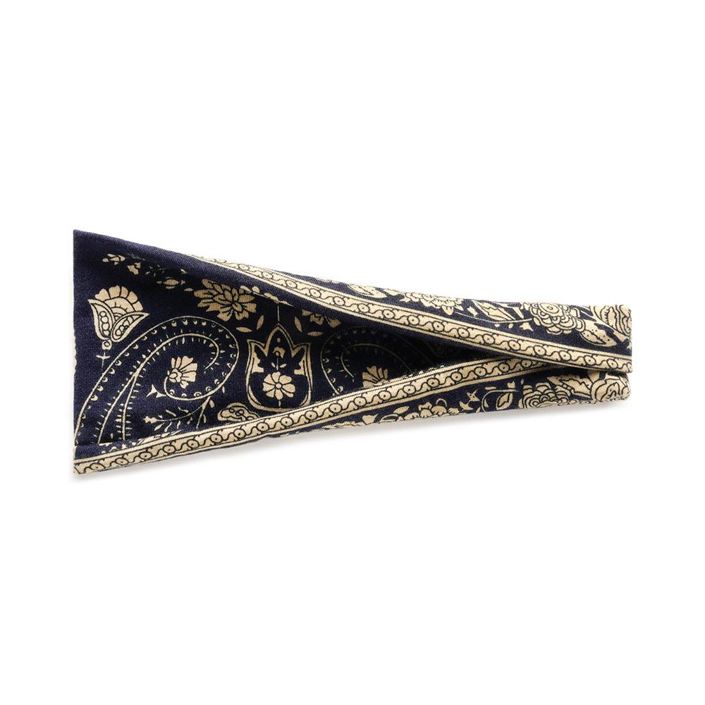 Dámská sportovní jógová pot absorbující čelenka - Široký okraj, Tištěný design, Vlasový doplněk