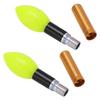 2pcs Glowing Fishing Floats LED Glowing Fishing Drifting Bobbers for Night FishingGold