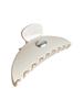 Efor Logo Button Hair Clip Large Ivory