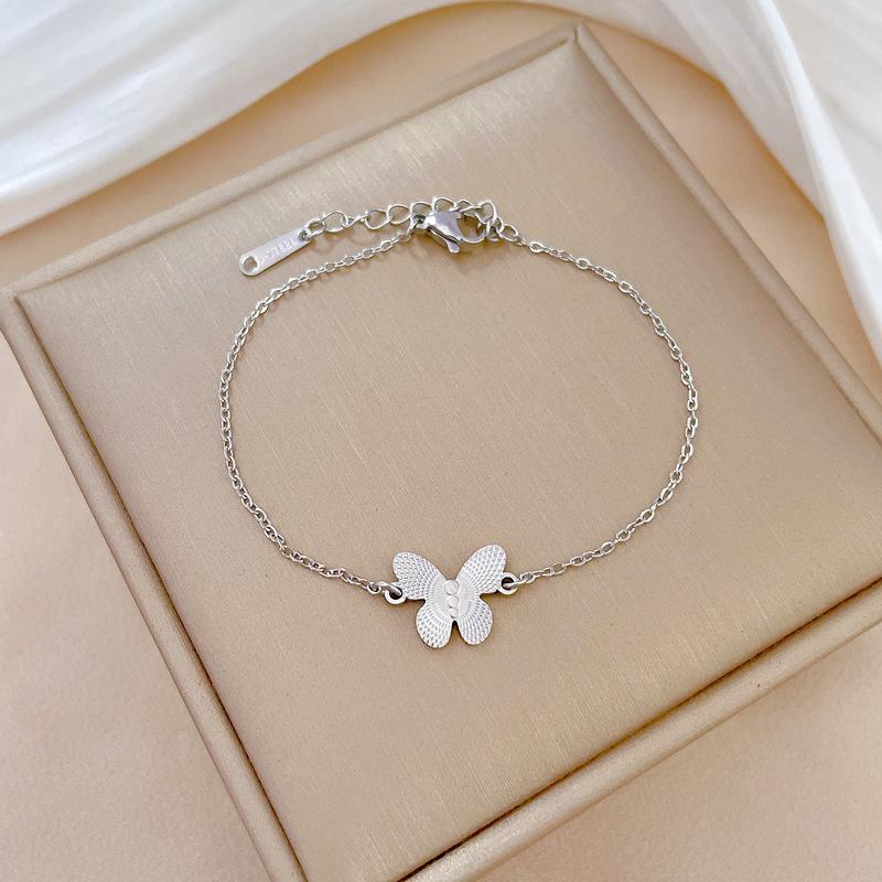 Титановая сталь Dongmen Персонализированный Лазерный Браслет-цепочка с бабочками Женский Ретро Девушка