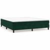 Exclusive House - Slatted Bed Base and Mattress Dark Green 180x200cm Velvet