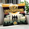 Rock The Velvet Underground Cushion Cover Cushion Cover Set 4Pcs 50X50 45X45 40X40 Pillowcase Decorative Sofa Home Decor