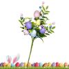 Artificial Easter Egg Stems Flowers Easter Flowers Holiday Stem Decorations Home Ornaments for Floral Arrangement Party Vase